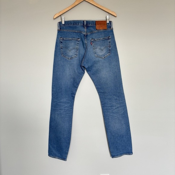 Levis 501 Jeans Men's 30/32 Premium light/Medium Wash Button Fly Classic Denim - Picture 7 of 13